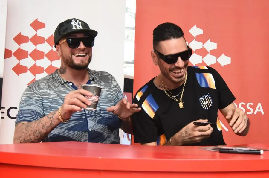 Marracash e Guè Pequeno al Freccia Rossa