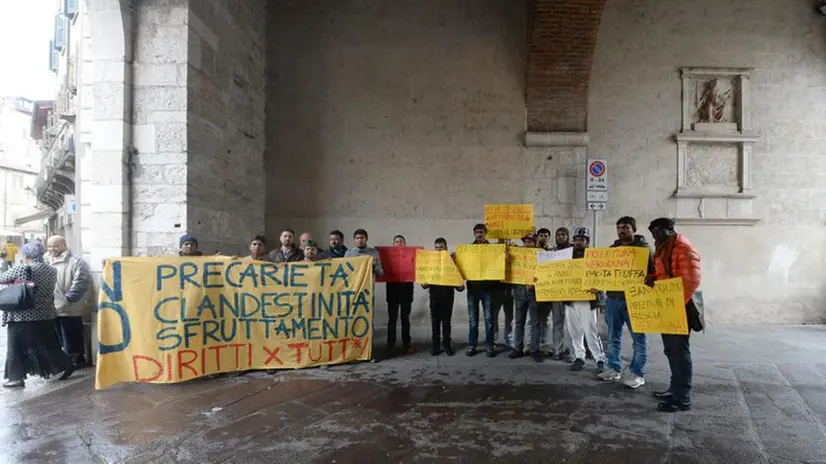 La protesta degli immigrati