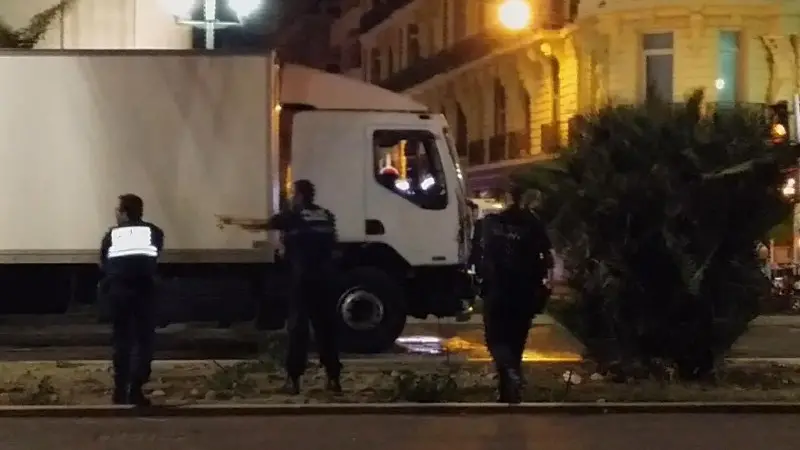 Il camion usato per la strage di Nizza