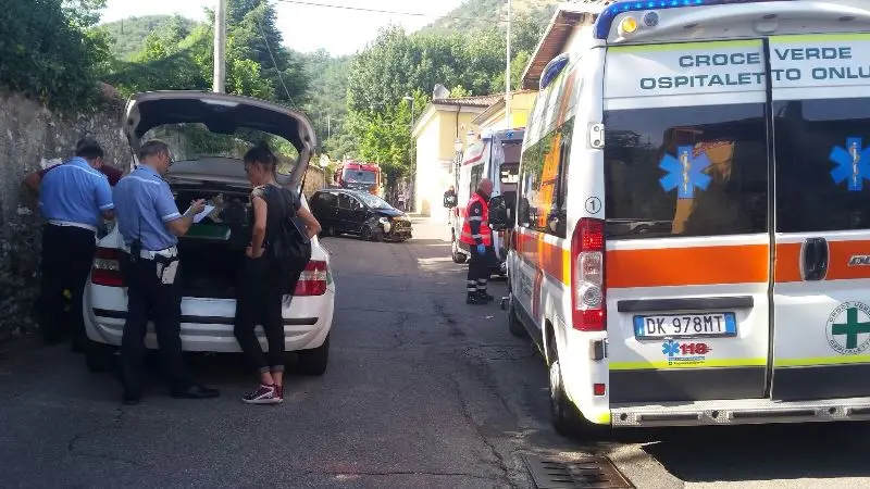 Gussago, soccorsi dopo l'incidente