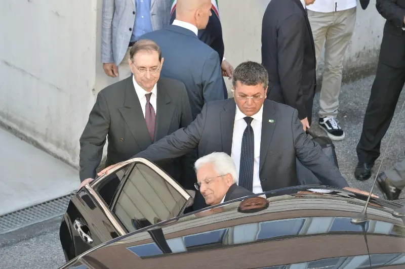 La visita del presidente Mattarella al Palazzo di giustizia