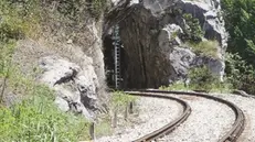 Il tunnel scavato nella roccia a Cividate