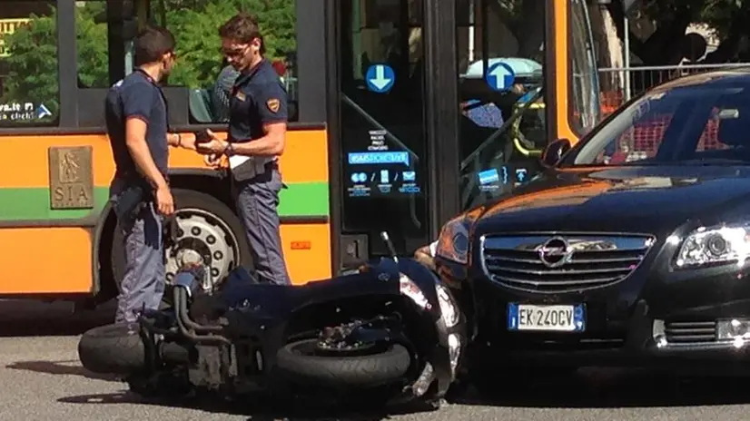 L'incidente in via Saffi