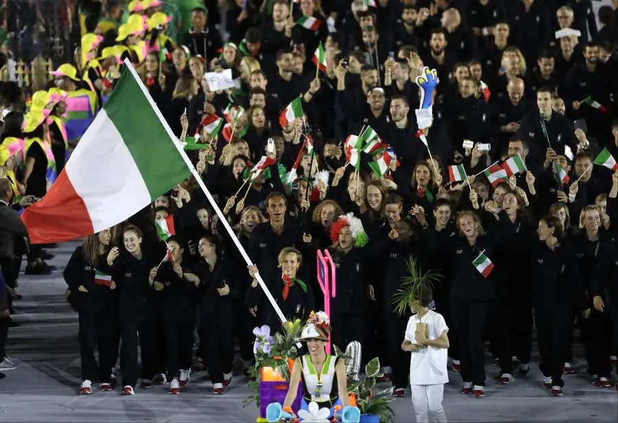 L'Italia alla cerimonia di Rio