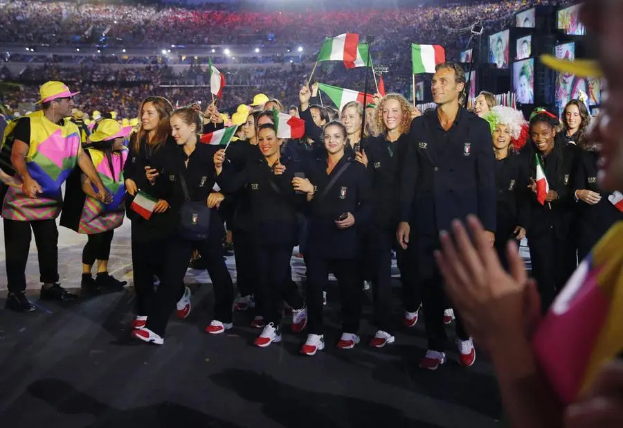 L'Italia alla cerimonia di Rio