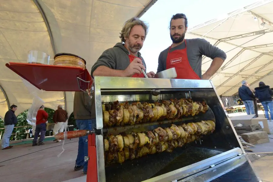 La gara di spiedo a Toscolano Maderno