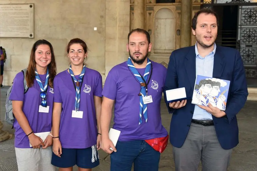 Scout greci in visita a Brescia, le foto