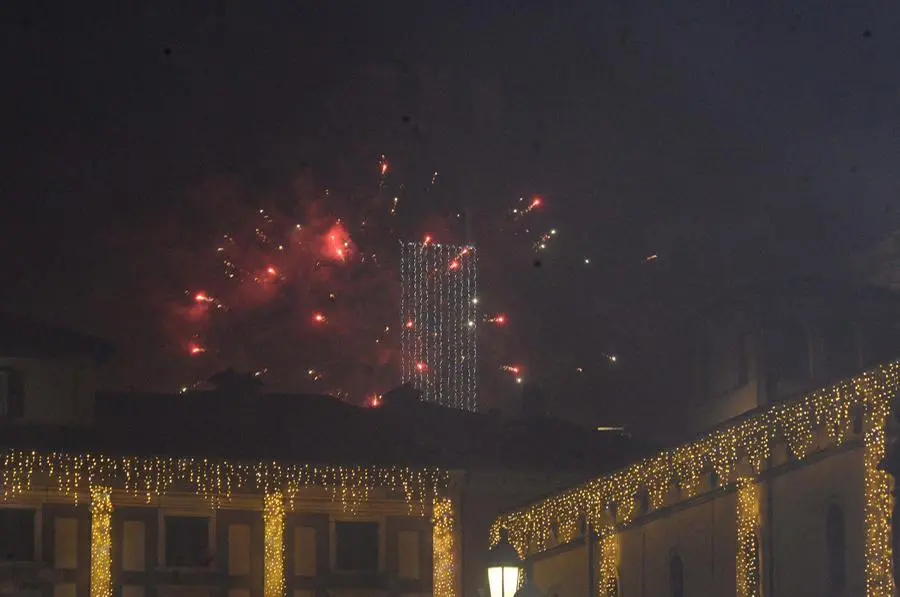 I festeggiamenti in piazza Loggia per l'arrivo del 2024