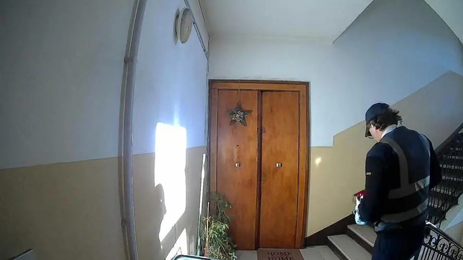 La sequenza registrata in un video