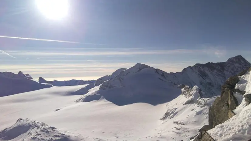 Il Pian di Neve in Adamello il 31 dicembre 2023 - Foto Amerigo Lendvai (Servizio Glaciologico Lombardo)