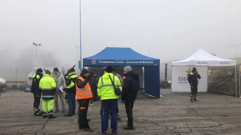 Operazioni per il disinnesco: via Vergnano