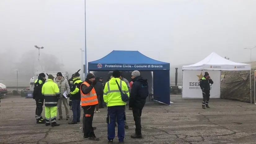 Operazioni per il disinnesco: via Vergnano