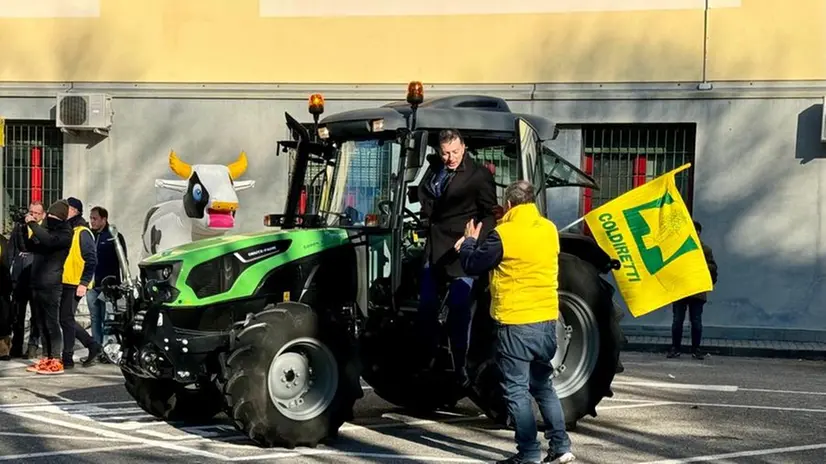 La trattorata dei sindaci per l'inaugurazione della Fiera di Lonato