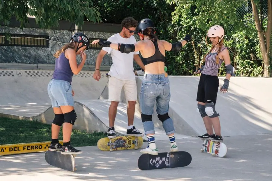 Il Girls Skate Club a Palazzolo la scorsa estate