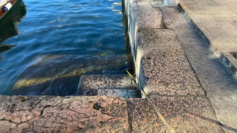 Il porto Vecchio di Desenzano dove sono state ritrovate le bombe