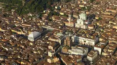 Il centro storico di Brescia in una veduta aerea - © www.giornaledibrescia.it