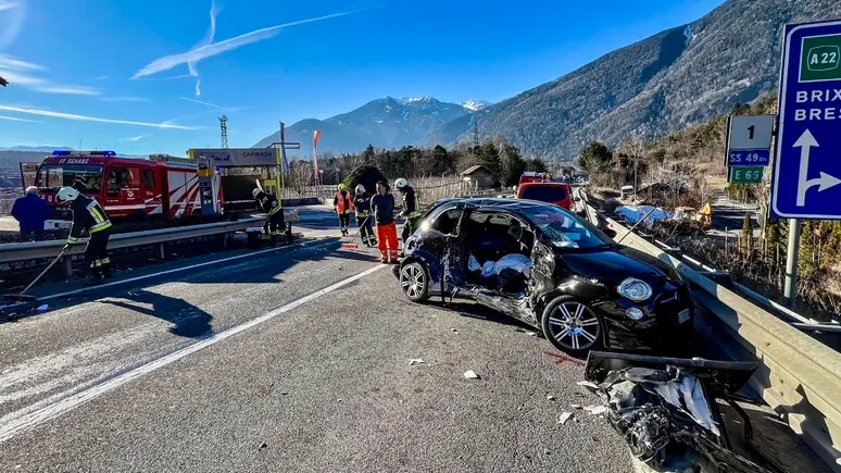 L'incidente in Val Pusteria in cui è rimasta ferita una famiglia bresciana - Foto Ansa © www.giornaledibrescia.it