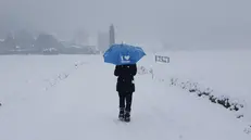 Mompiano sotto la neve nei primi giorni di marzo del 2018