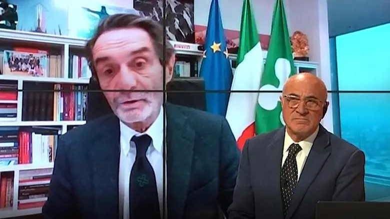 Il presidente regionale Fontana a Teletutto