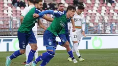 Mattia Compagnon: la FeralpiSalò riparte dal suo gol contro il Venezia - Foto New Reporter Comincini © www.giornaledibrescia.it