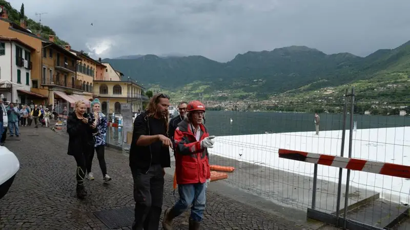 The Floating Piers, sopralluogo di Christo