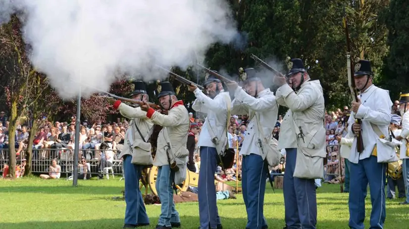 La rievocazione della battaglia
