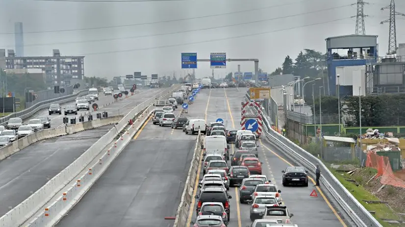 Ultimi lavori in Tangenziale Sud prima dell'apertura