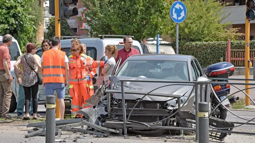 Incidente in Triumplina prima di mezzogiorno