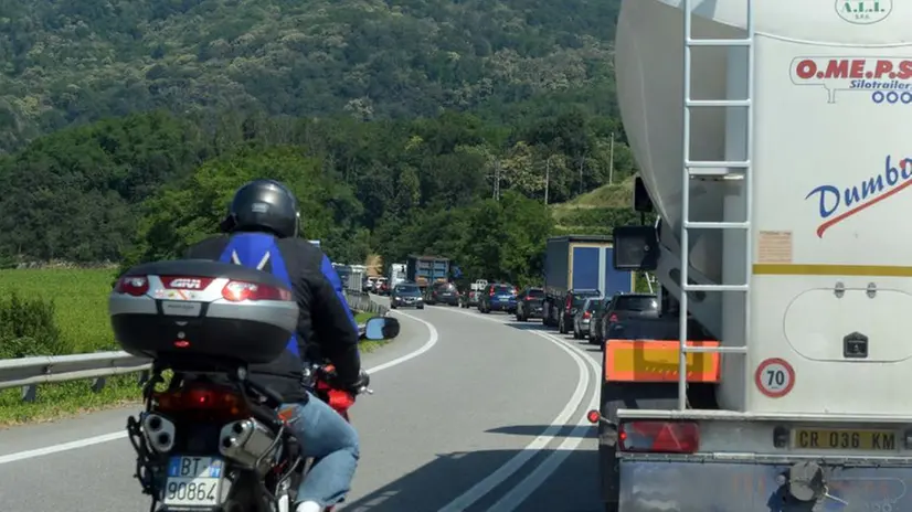 Traffico verso il Sebino