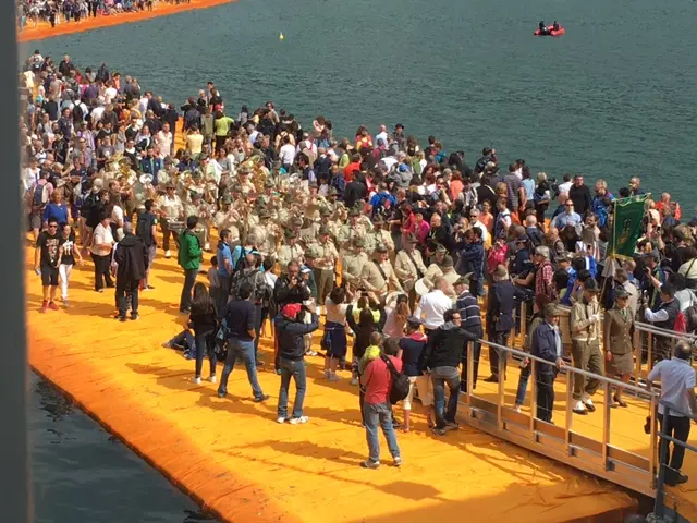 The Floating Piers, concerto della Fanfara Tridentina