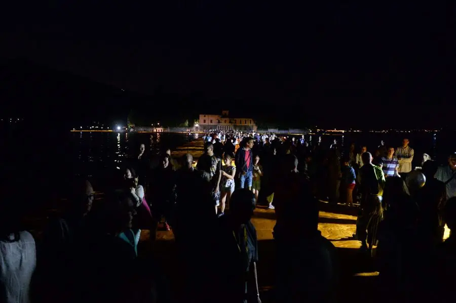 The Floating Piers, scatti notturni