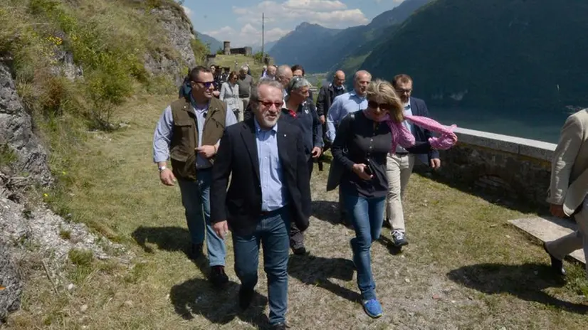 La visita di Maroni alla Rocca d'Anfo