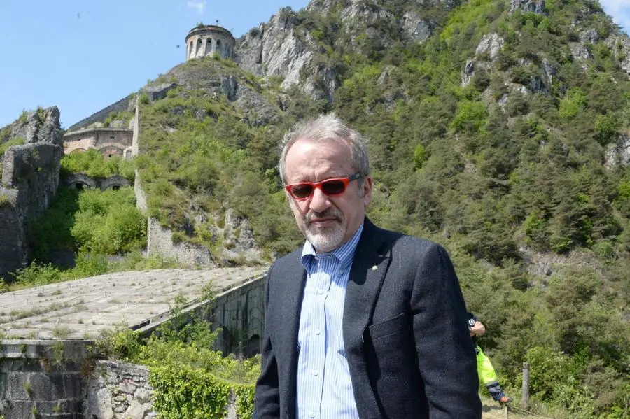 La visita di Maroni alla Rocca d'Anfo