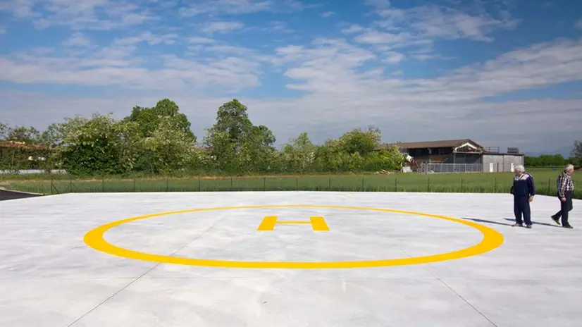 La nuova piastra di atterraggio per elicotteri