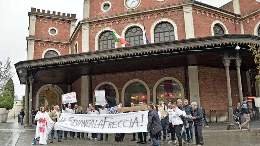La protesta dei pendolari