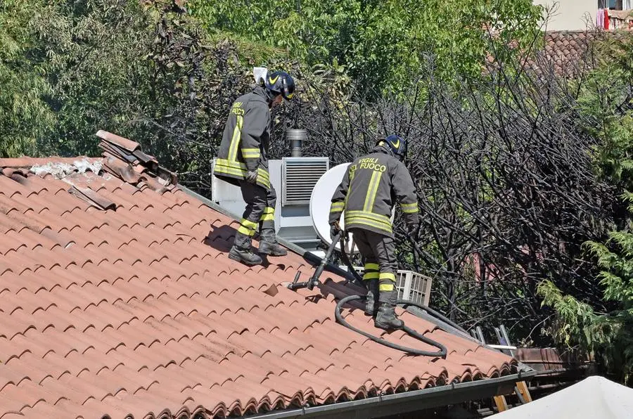 Vigili del Fuoco al lavoro nel chiosco da Franco