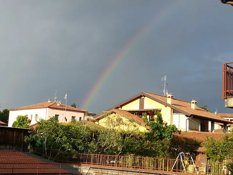 Il maltempo e poi l'arcobaleno