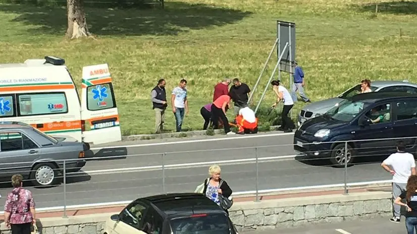 Incidente sulla ss42 a Edolo