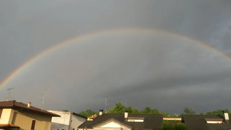 Il maltempo e poi l'arcobaleno