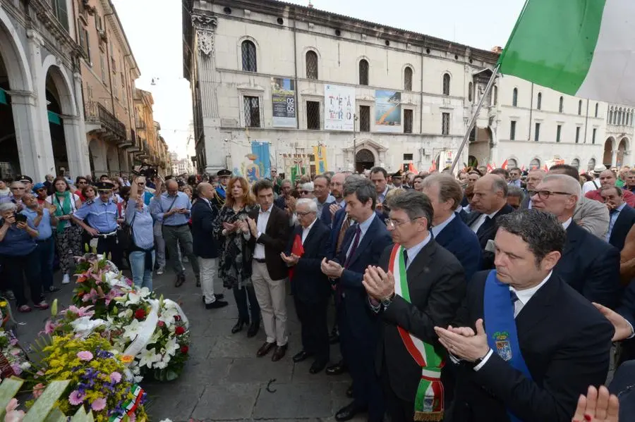 Piazza Loggia, celebrazioni del 42esimo anniversario della strage