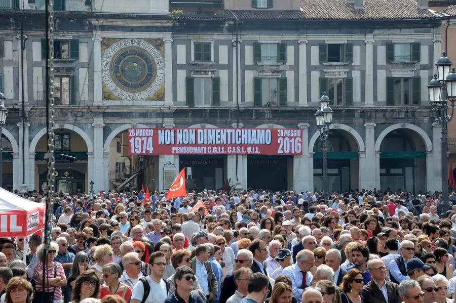 Piazza Loggia, celebrazioni del 42esimo anniversario della strage