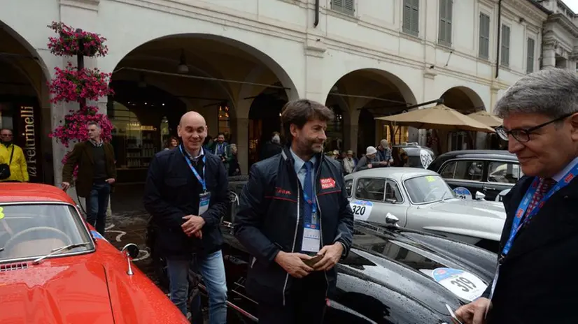 Il ministro Franceschini alla Mille Miglia