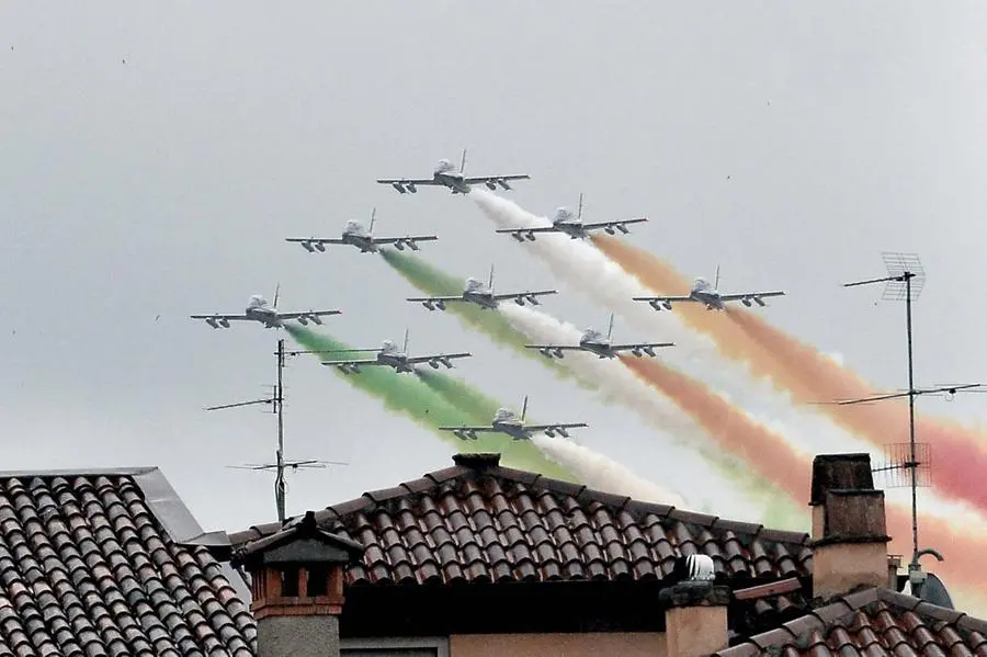 Frecce Tricolori: lo spettacolo nel cielo bresciano