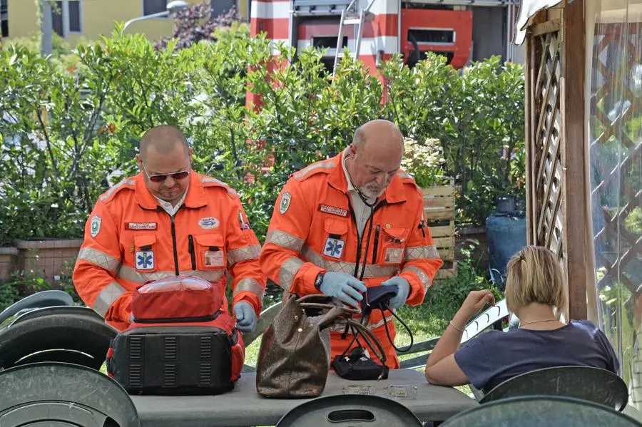 Vigili del Fuoco al lavoro nel chiosco da Franco