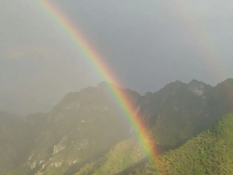 Il maltempo e poi l'arcobaleno