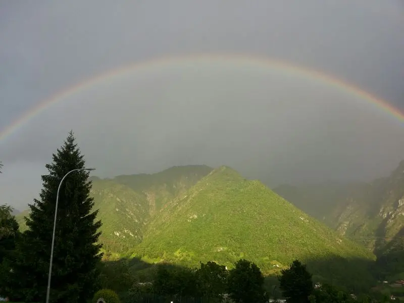 Il maltempo e poi l'arcobaleno