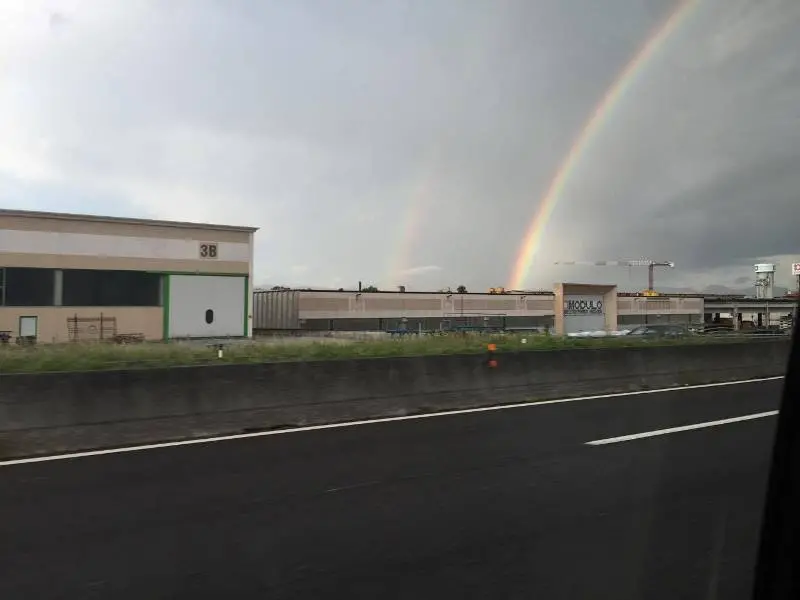 Il maltempo e poi l'arcobaleno