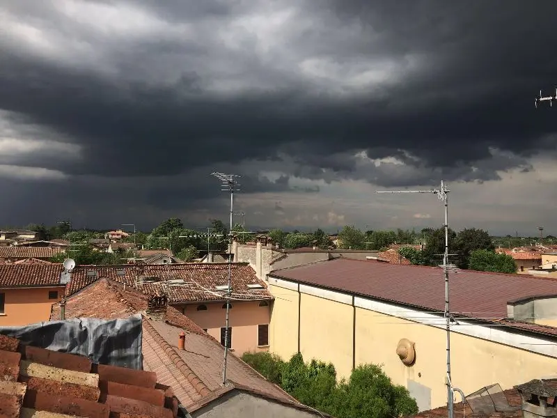 Il maltempo e poi l'arcobaleno