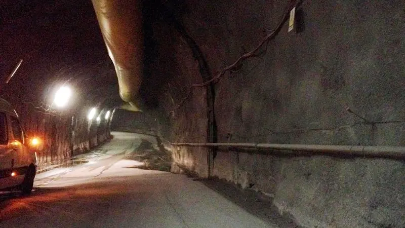 Il primo tratto del tunnel ferroviario del Brennero