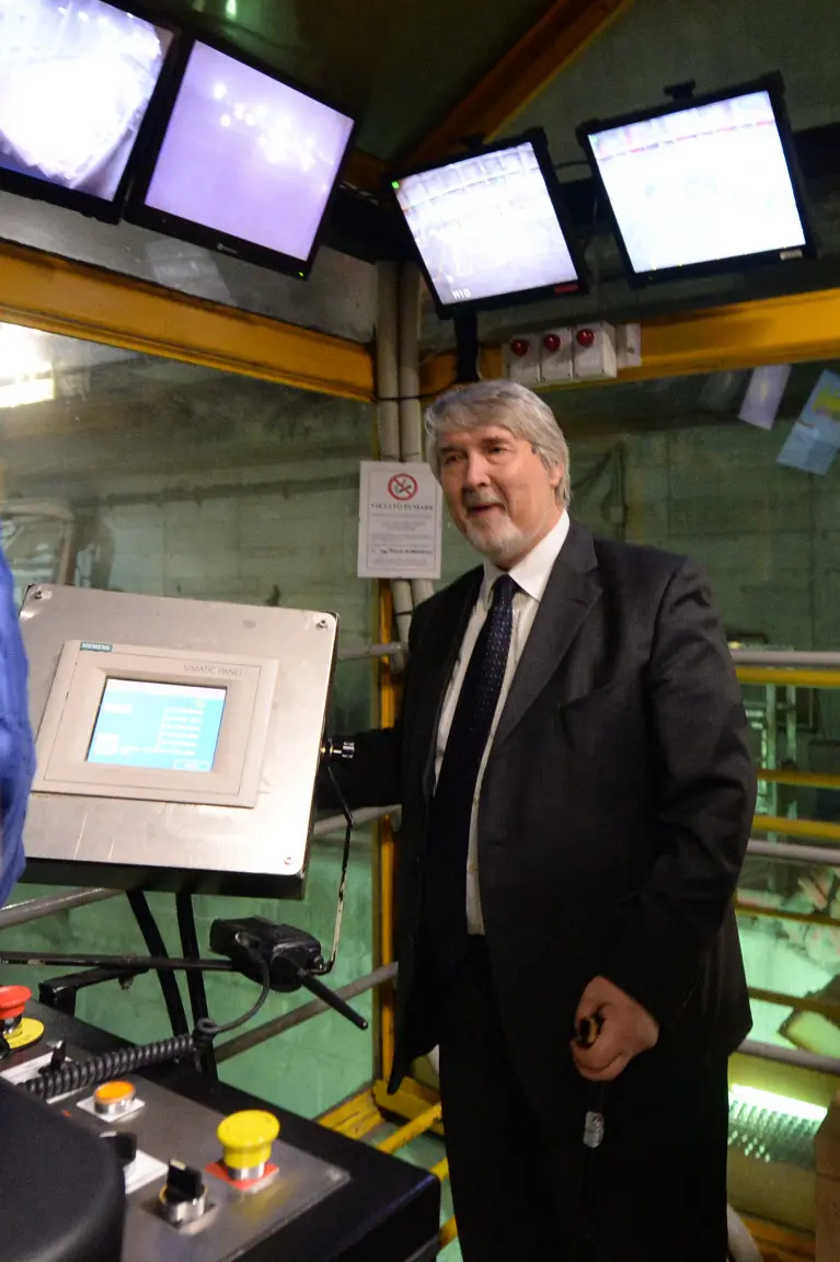 Il ministro Poletti in visita al termoutilizzatore